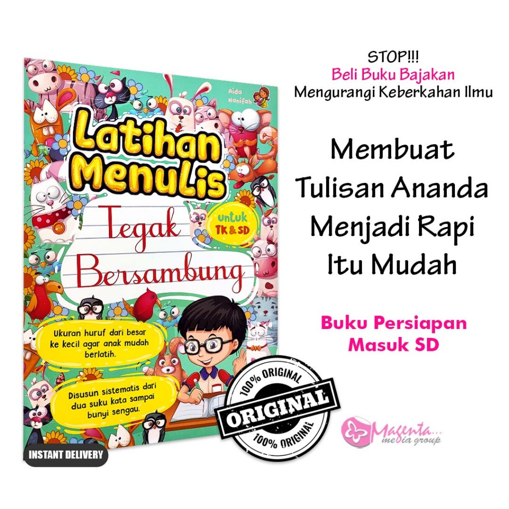 Jual Buku Belajar Menulis Latihan Menulis Tegak Bersambung Untuk Tk And Sd Shopee Indonesia 2055