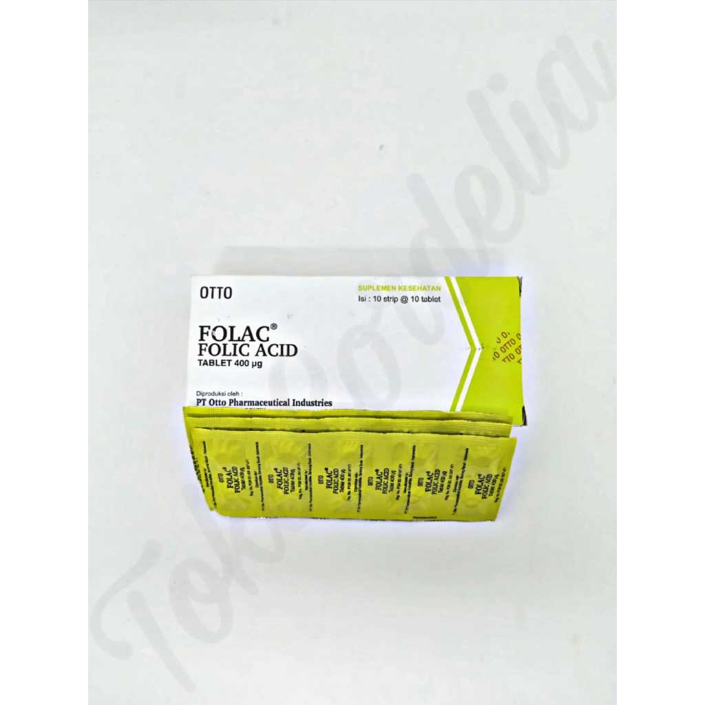 Jual Folac Folic Acid Per Strip Tablet Suplementasi Asam Folat Ibu