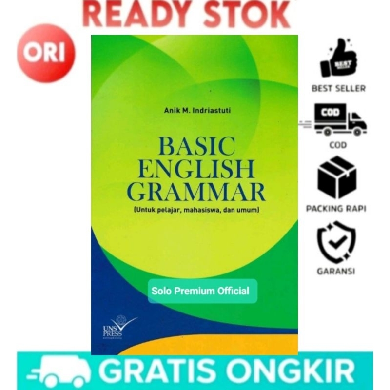 Jual BUKU BASIC ENGLISH GRAMMAR Untuk Pelajar Mahasiswa Dan Umum Anik M ...