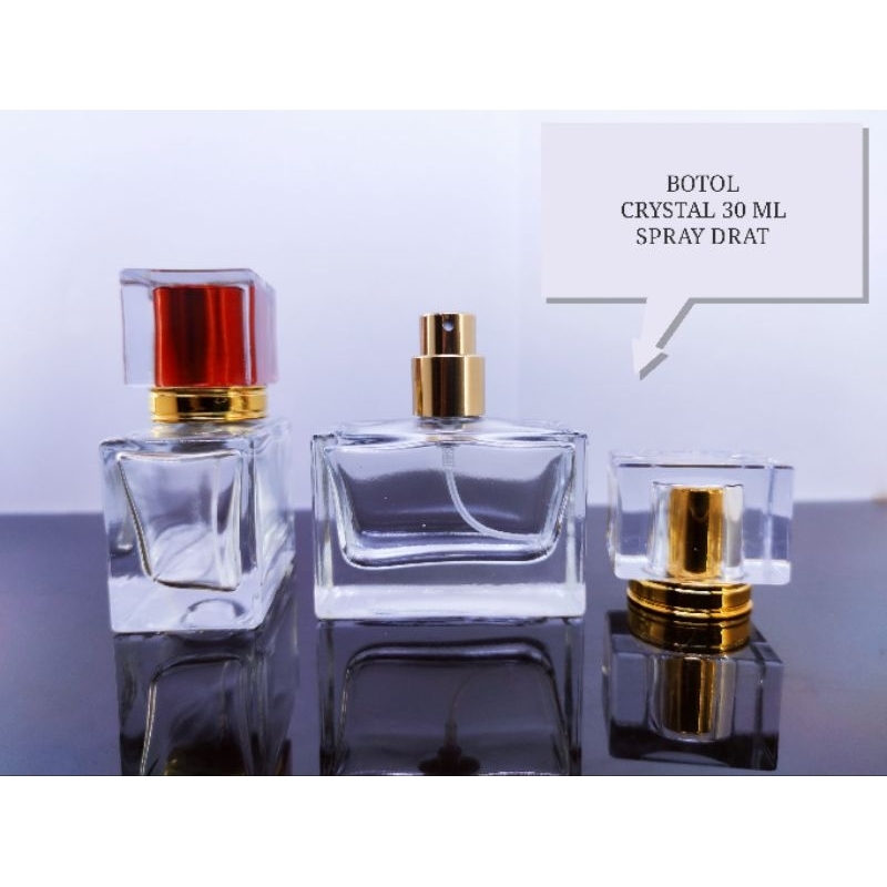 Jual BOTOL CRYSTAL 30 ML. BOTOL KOSONG PARFUM SPRAY KACA DRAT ( BEST ...
