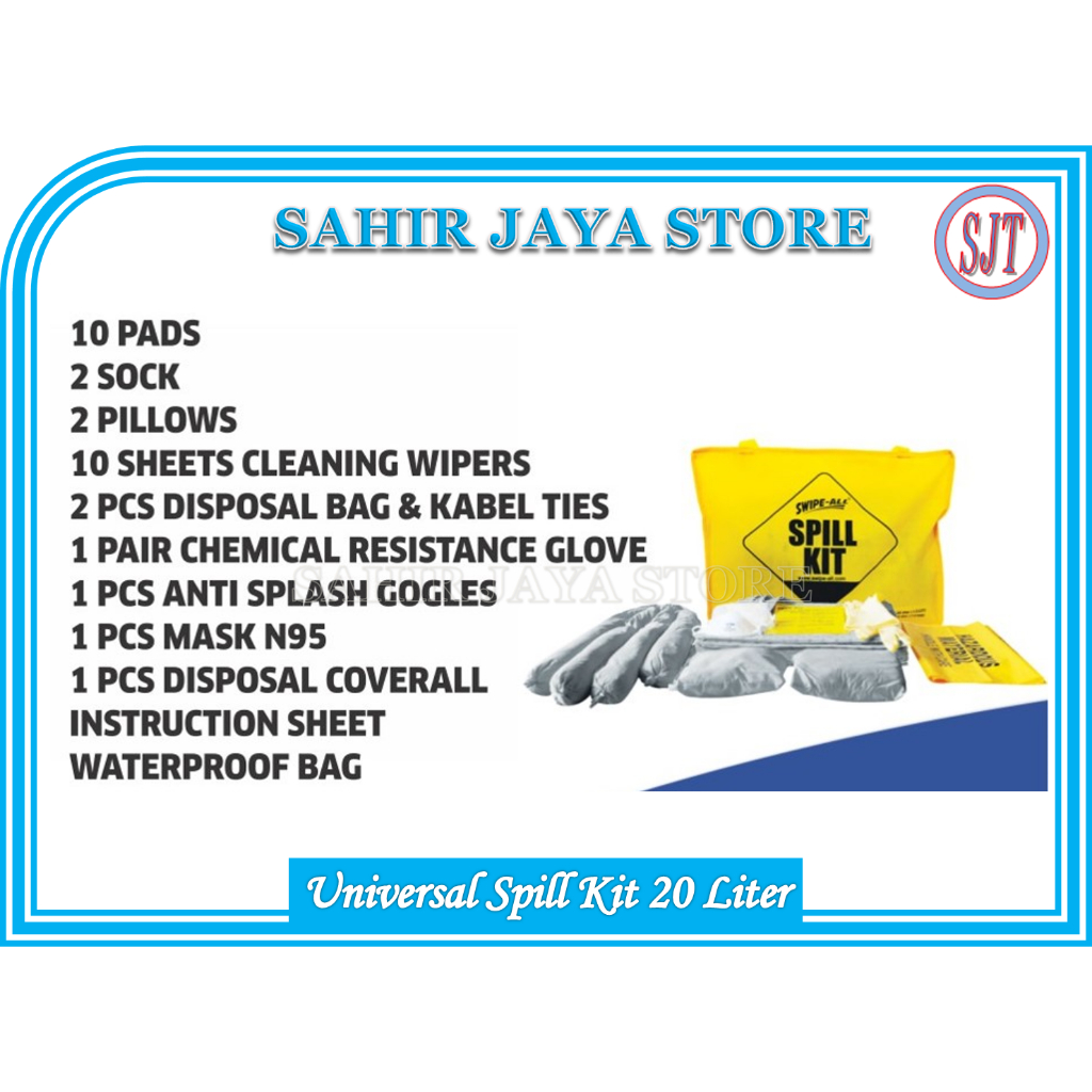 Jual Universal Spill Kit 20 Liter SWIPE ALL Kemasan Soft Bag Harga ...