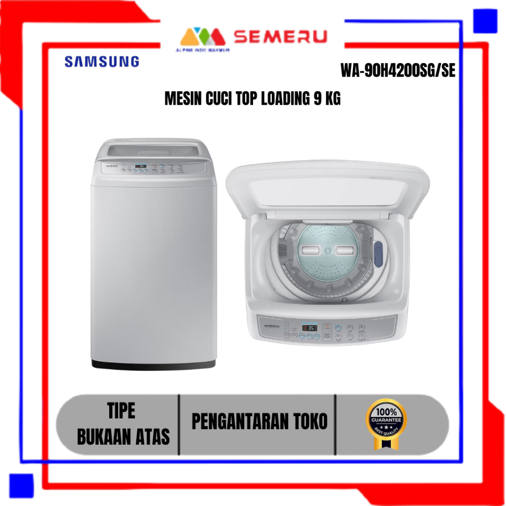 Jual SAMSUNG MESIN CUCI TOP LOADING 9 KG WA-90H4200SG/SE (KHUSUS