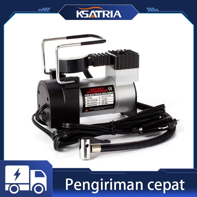 Jual Kompresor Angin Mini Pompa Udara Ban Mobil Motor Pompa Angin Elektrik | Shopee Indonesia