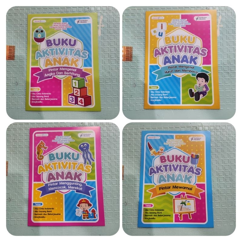 Jual Paket Buku Paud / TK - Buku Seri BERLATIH & PINTAR - Mengenal ...