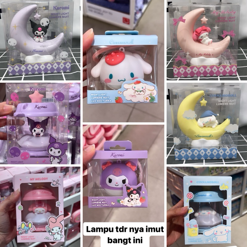 Jual Lampu Tidur Bulan Sabit Sanrio Miniso X Sanrio Night Light