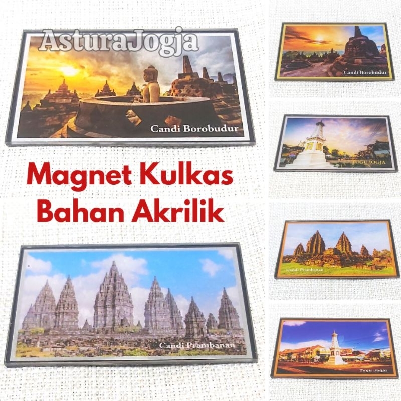 Jual Tempelan Kulkas Jogja Bahan Akrilik / Souvenir Unik Oleh