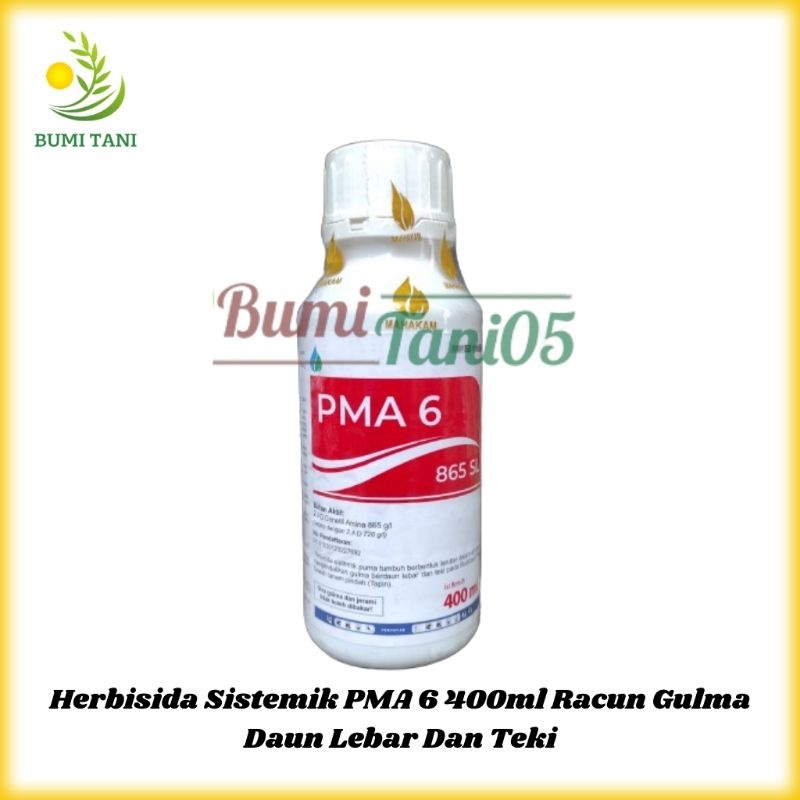 Jual Herbisida Sistemik Pma 6 865sl 400ml Racun Purna Tumbuh Gulma Daun