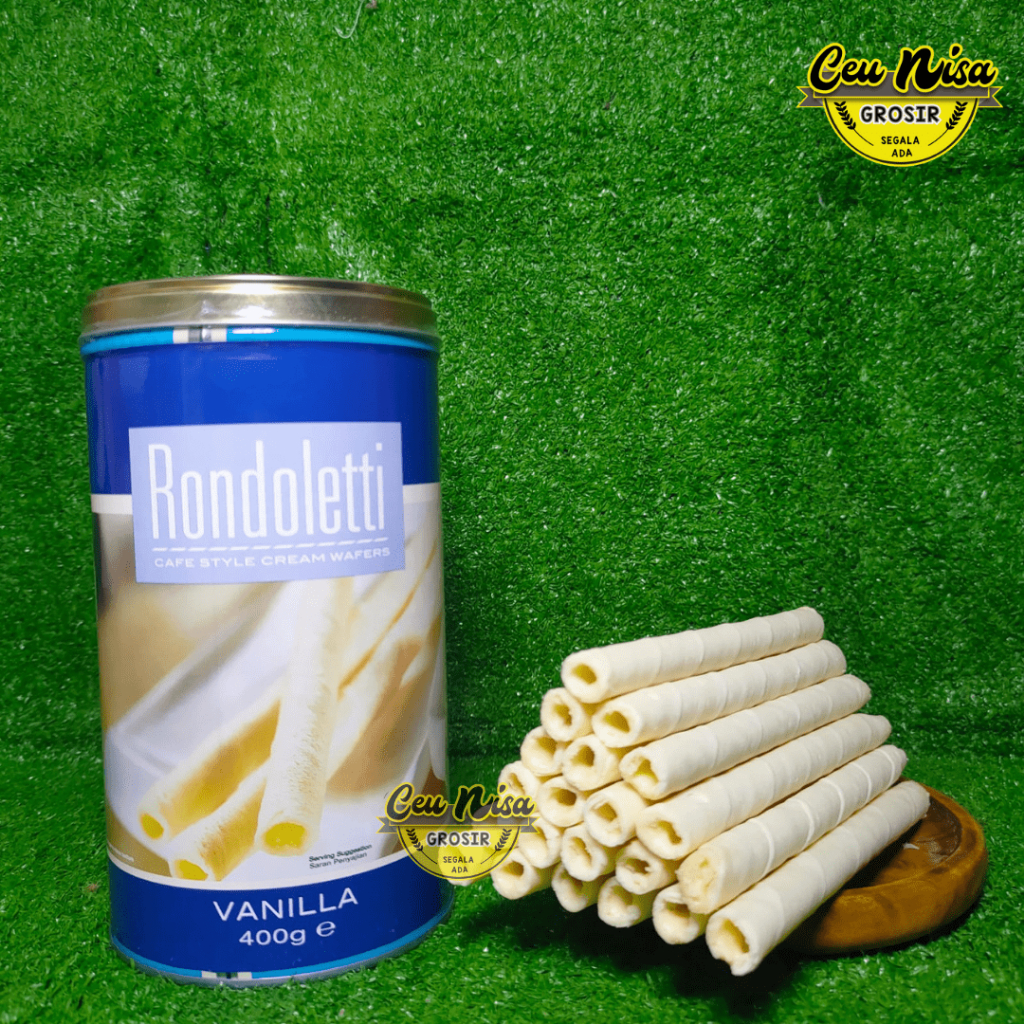 Jual Rondoletti wafer roll premium 400 gr/ astor rondoletti kaleng ...
