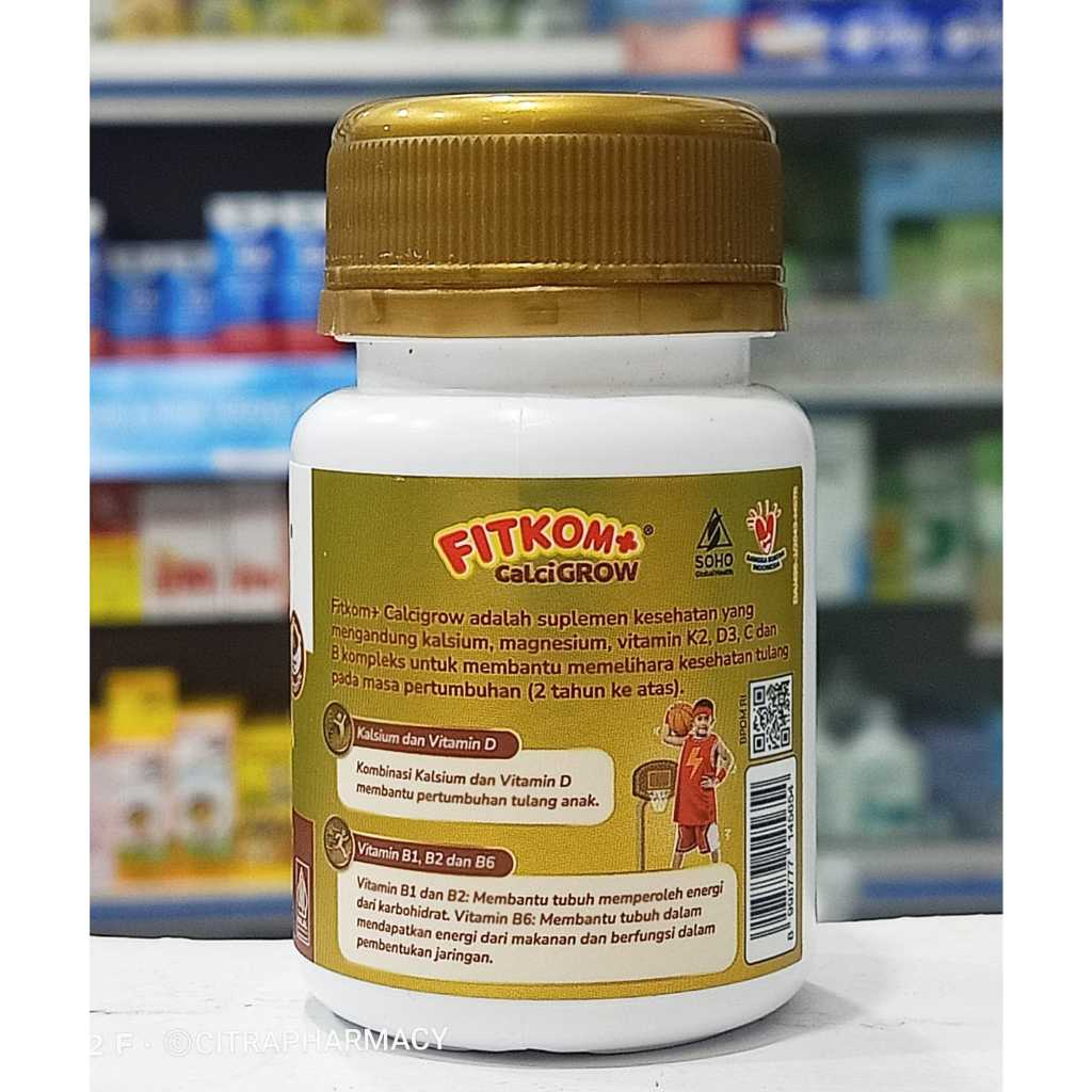 Jual Fitkom CalciGROW 𝟏 𝐁𝐎𝐓𝐎𝐋 𝐈𝐒𝐈 𝟐𝟏 𝐓𝐀𝐁𝐋𝐄𝐓 𝐊𝐔𝐍𝐘𝐀𝐇 - Vitamin Peninggi ...