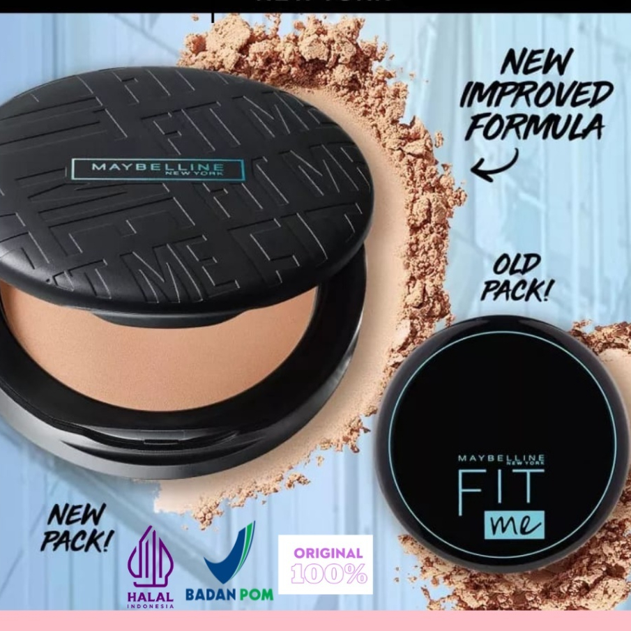 Poudre Pressée Maybelline Fit Me Matte Poreless SPF32 - Teint Mat 16h, Contrôle De L'huile, 6 G