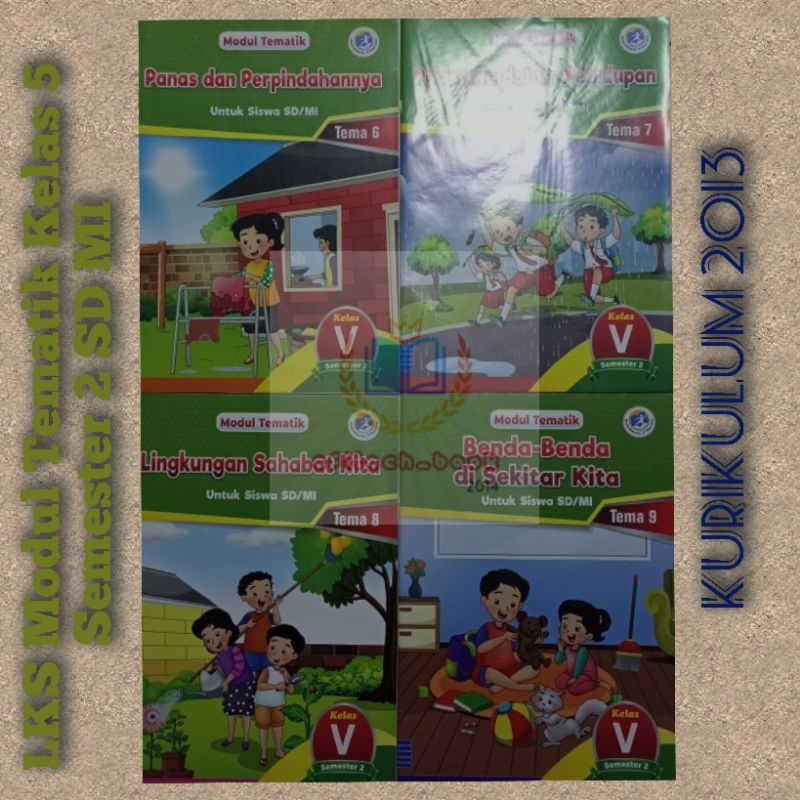 Jual LKS Modul Tematik Kelas 5 Semester 2 SD/MI Kurikulum 2013 Penerbit ...