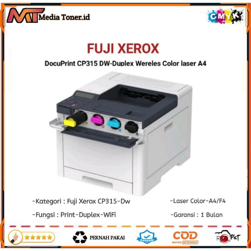 Jual Printer Fuji Xerox Docuprint CP315dw Duplex Wireless | Shopee ...