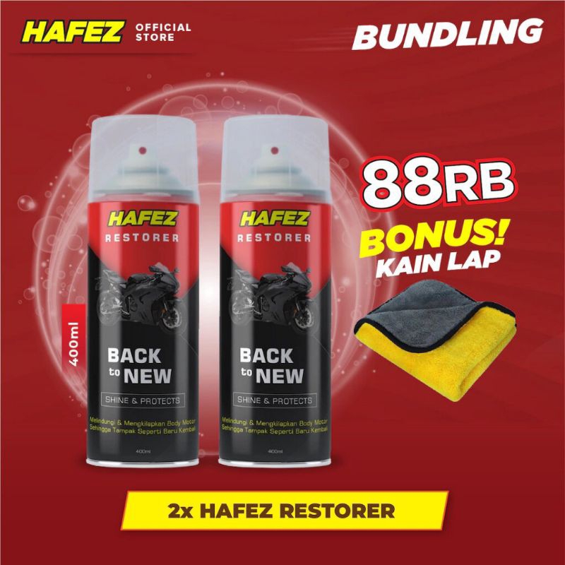 Jual HAFEZ -2pcs Restorer - Pengkilap dan Penghitam Body | Shopee Indonesia
