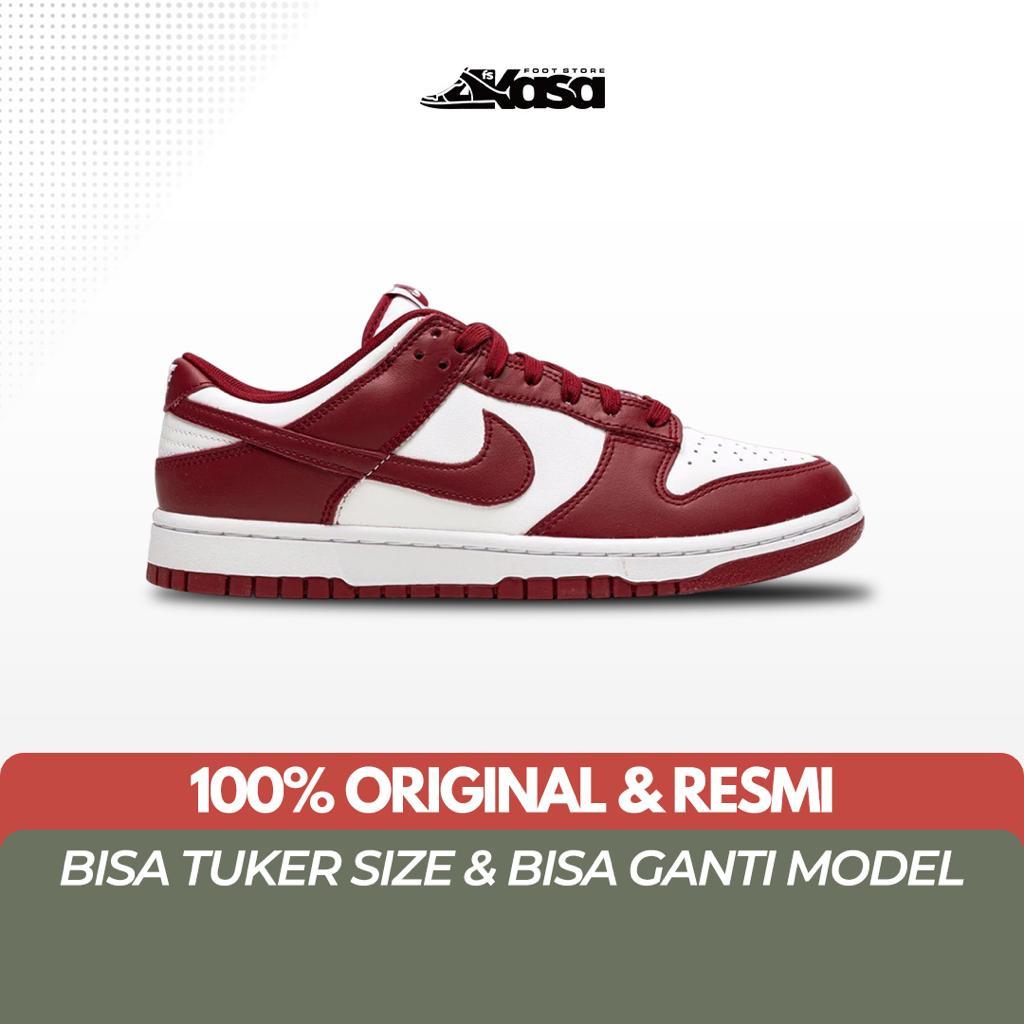 Jual Sepatu Sneakers Pria Nike Dunk Low White Team Red | Shopee Indonesia