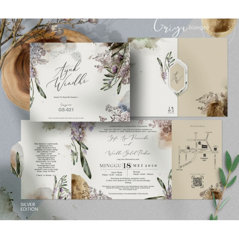 Jual Undangan Pernikahan Murah, Cantik, Elegan, dan berkualitas Desain