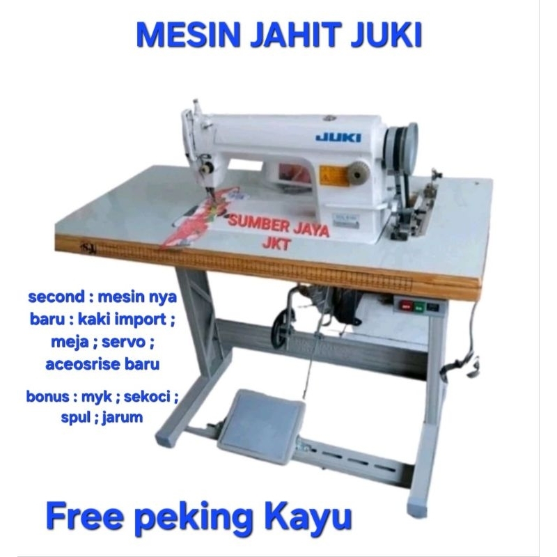 Jual Mesin Jahit Juki Second Baru Kaki Meja Dinamonservo Shopee