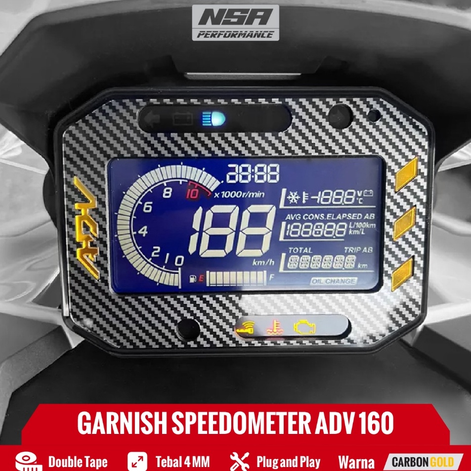 Jual Njs GARNISH SPEEDOMETER ADV16 GARNISH SPIDOMETER HONDA ADV 16 ...