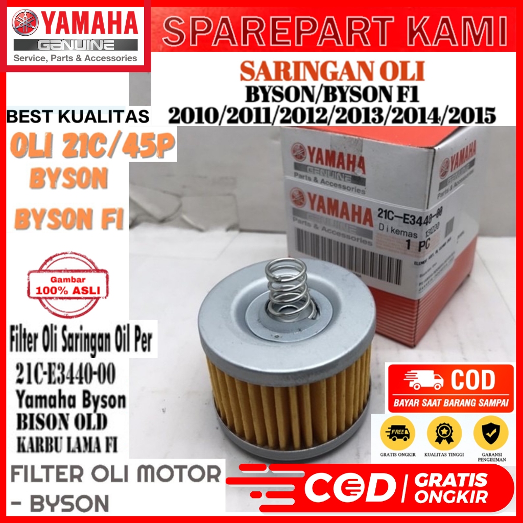 Jual SARINGAN OLI FILTER OLI YAMAHA BYSON BISON KARBU FI OLD NEW EDGE ...