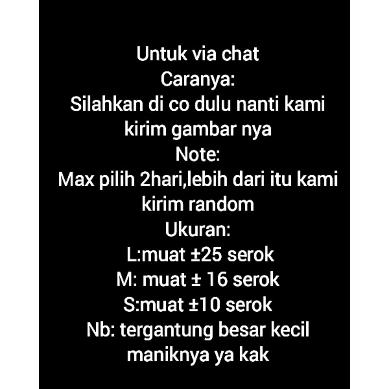 Jual SALE HABISIN STOK!!!serok manik bebas pilih sepuasnya (via chat ...