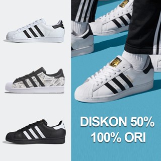 Harga adidas superstar shop white black ori