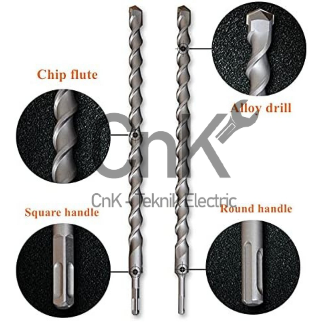 Jual MATA BOR BOBOK TEMBOK BETON MATA SDS PLUS PANJANG 500 MM 10 - 32 ...