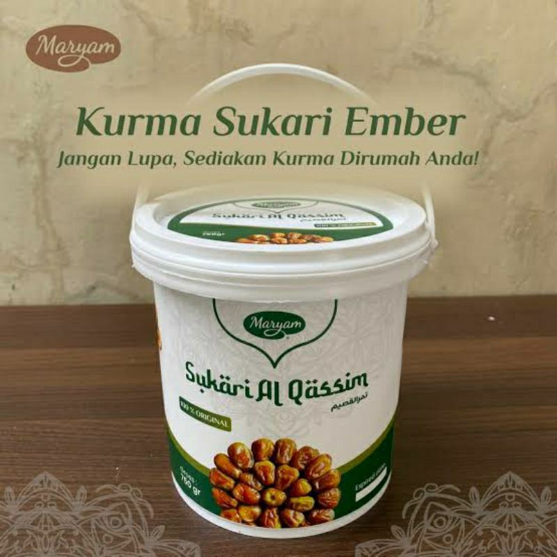 Jual Kurma Qurma Korma Sukari Sukkari Al Qassim Ember Shopee Indonesia 6584