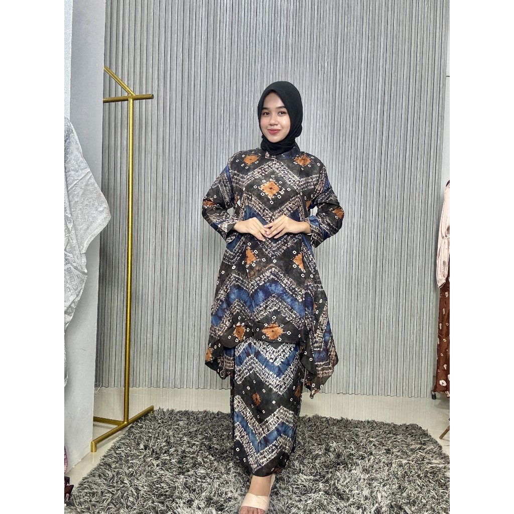 Jual SETELAN ROK LERENG HANDMADE BATIK ETNIK JUMPUTAN PALEMBANG ...