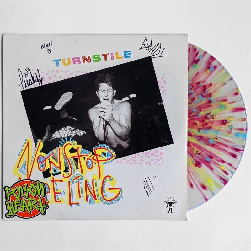 Jual Vinyl / Piringan Hitam Turnstile Nonstop Feeling (signed