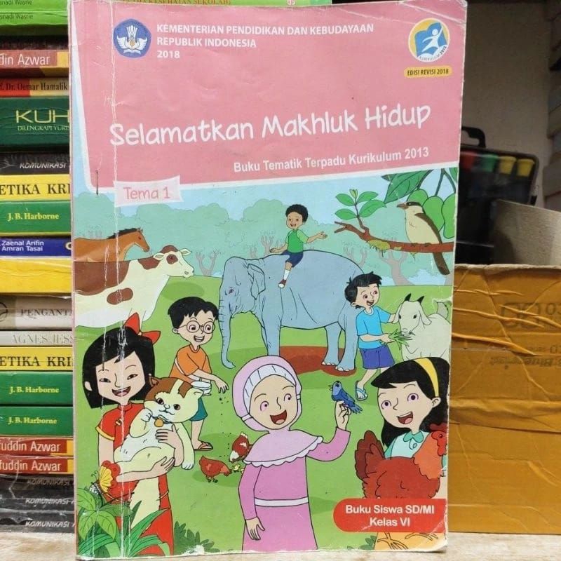 Jual Buku tematik terpadu kelas 6 SD tema 1 selamatkan makhluk hidup ...