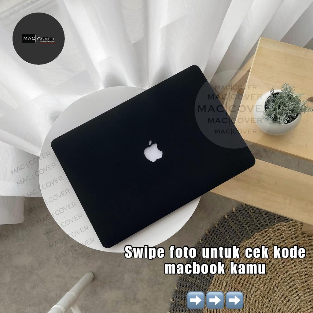 Jual Macbook Case Casing Matte BLACK NEW AIR PRO RETINA M1 M2 M3 M4 M5 ...