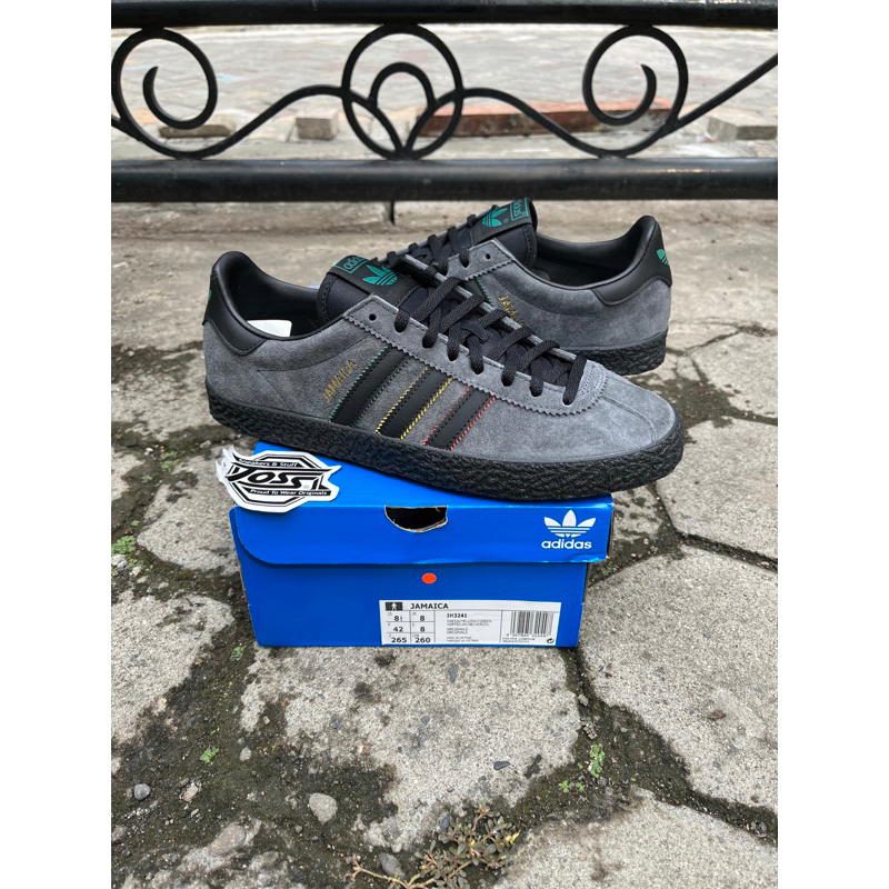 ADIDAS CITY SERIES JAMAICA GREY BLACK BOB MARLEY ORIGINAL BNIB RESMI IH3241