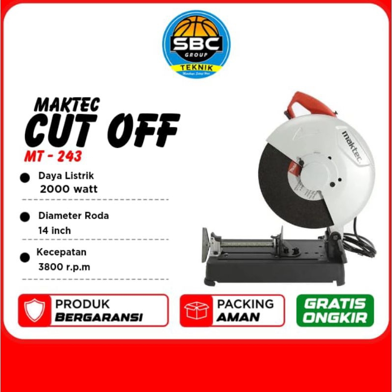 Jual Mesin Potong Besi Cut Off Machine Maktec Mt Shopee Indonesia