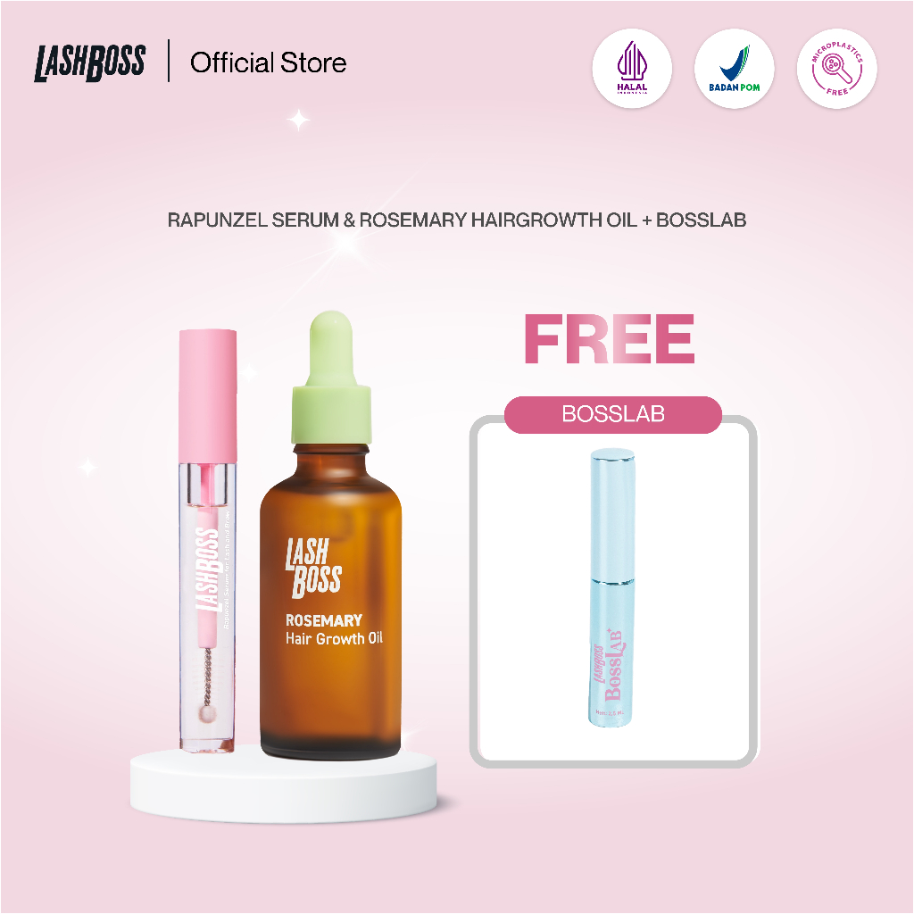 Jual Paket Single Pack Rapunzel Serum + Rosemary Hair Growth Oil