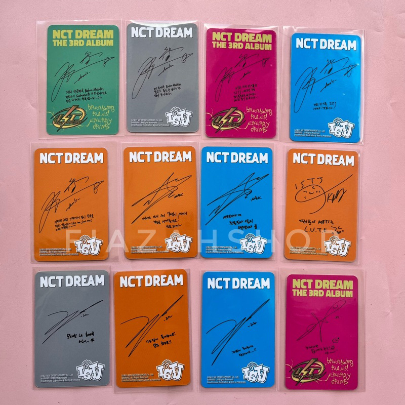 Jual [Ready] PC Photocard NCT Dream ISTJ Introvert Extrovert QR poster ...
