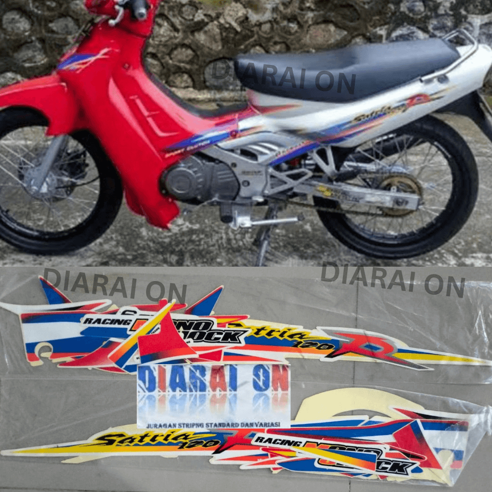 Jual Stiker Striping Suzuki Satria R 120 Lumba 2 Tak Tahun 1997 1998 ...