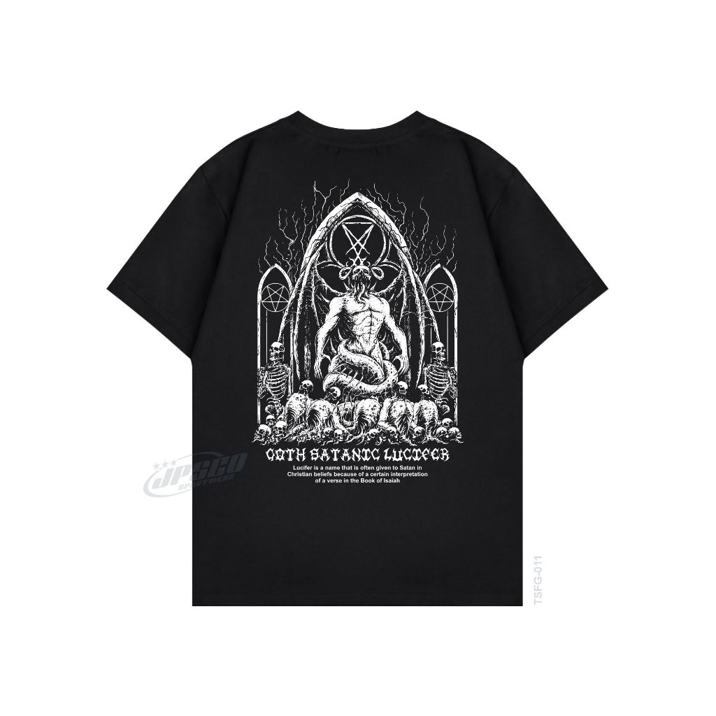 Jual KAOS SATANIC SERIES GOTH SATANIC LUCIFER | Shopee Indonesia