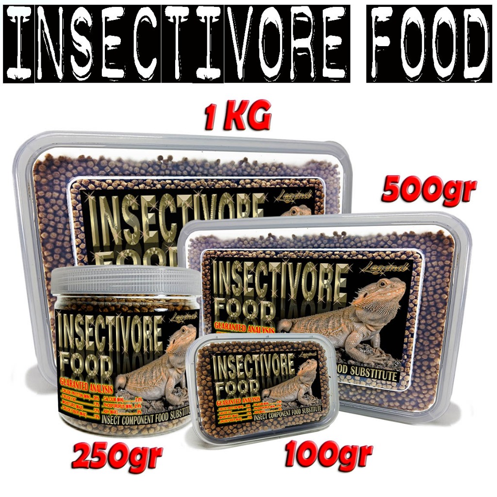 Jual 250GR PELLET MAKANAN INSECTIVORE FOOD REPTILE DIET PAKAN BEARDED ...