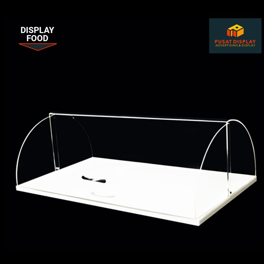 Jual Akrilik Display Makanan dan Kue / Display Kue Setengah Lingkaran ...