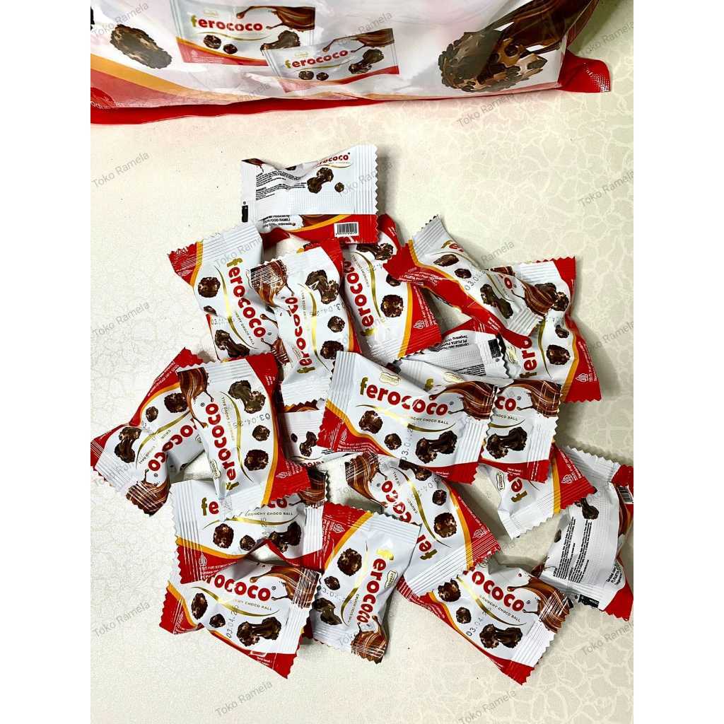 Jual COKELAT FEROCOCO CRUNCHY CHOCO BALL KEMASAN ISI 40pcs | Shopee ...