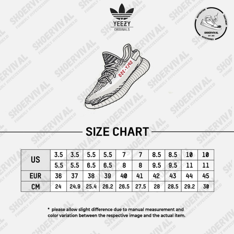 Ukuran sepatu adidas yeezy sales