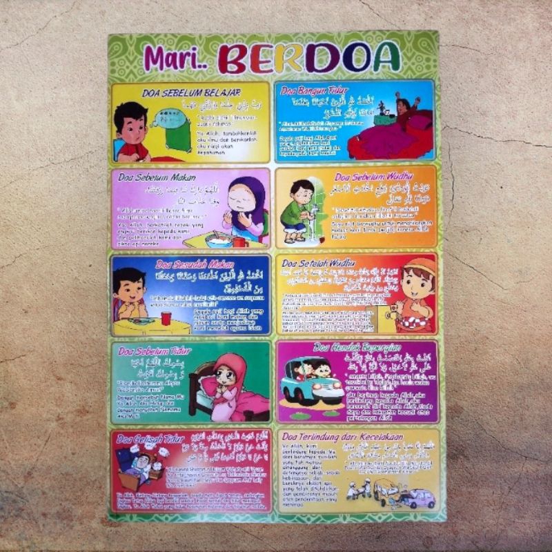 Jual Poster Edukasi Mari Berdoa | Shopee Indonesia