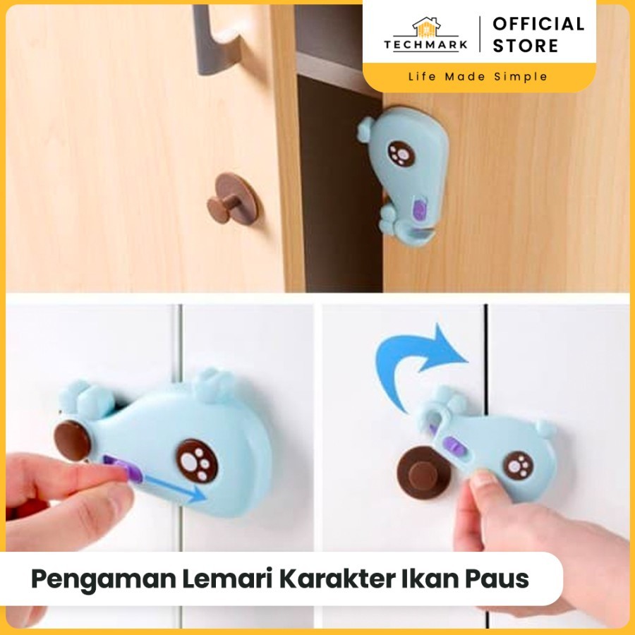 Jual Pengaman Lemari/ Kulkas/ Furniture Karakter Ikan Paus Baby Safety