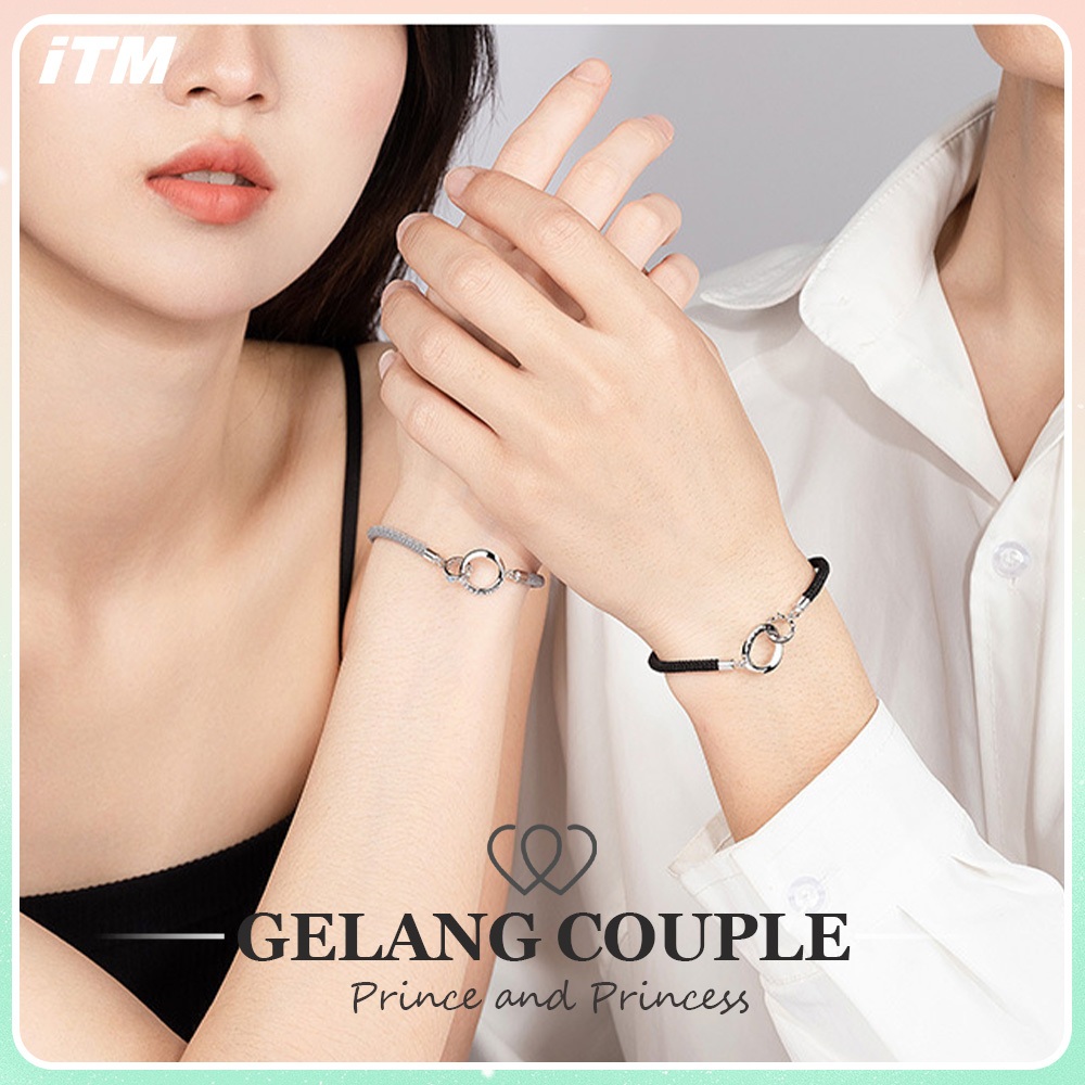 Jual iTM gelang couple princess and knight Tren Baru tali anyaman yang ...