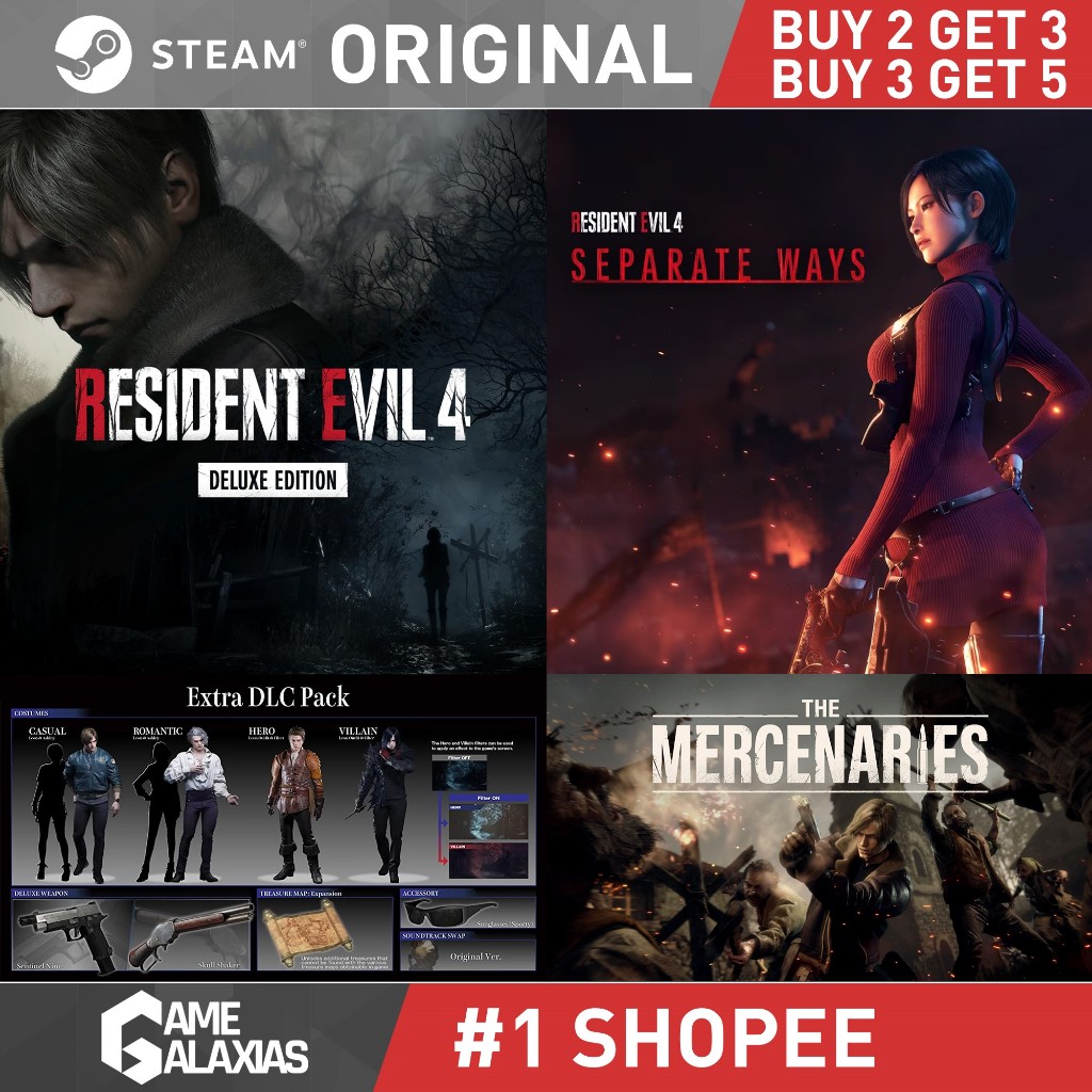 Jual RESIDENT EVIL 4 REMAKE / RE4 REMAKE + SEPARATE WAYS DELUXE EDITION