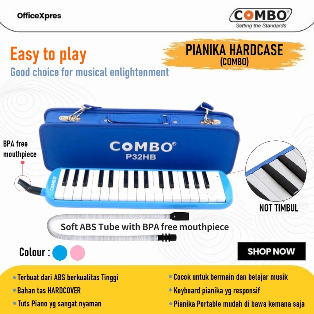 Jual Pianika DH Melodika Hardcover/ Alat musik tiup / Pianica Melodica