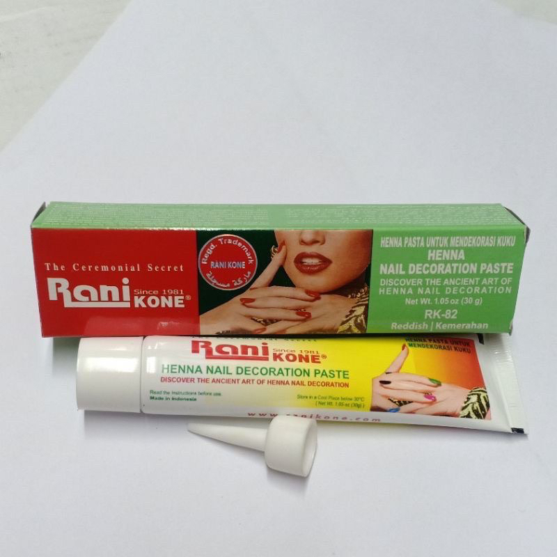 Jual henna rani kone warna merah ukuran besar 30 Gram (DUS MERAH ...