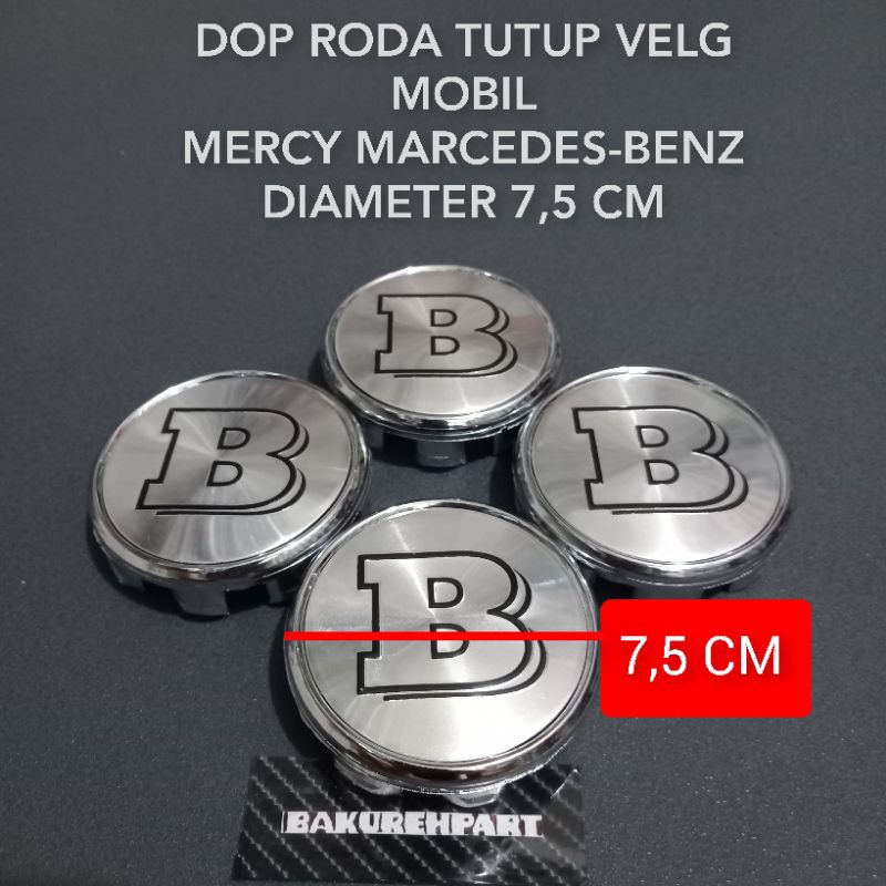 Jual Dop roda tutup velg mobil MERCY MERCEDES-BENZ Logo B brabus ...