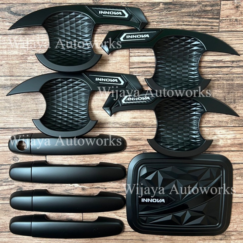 Jual Paket Outer Handle Tank Cover Innova Old Lama 2005-2015 Hitam Doff ...