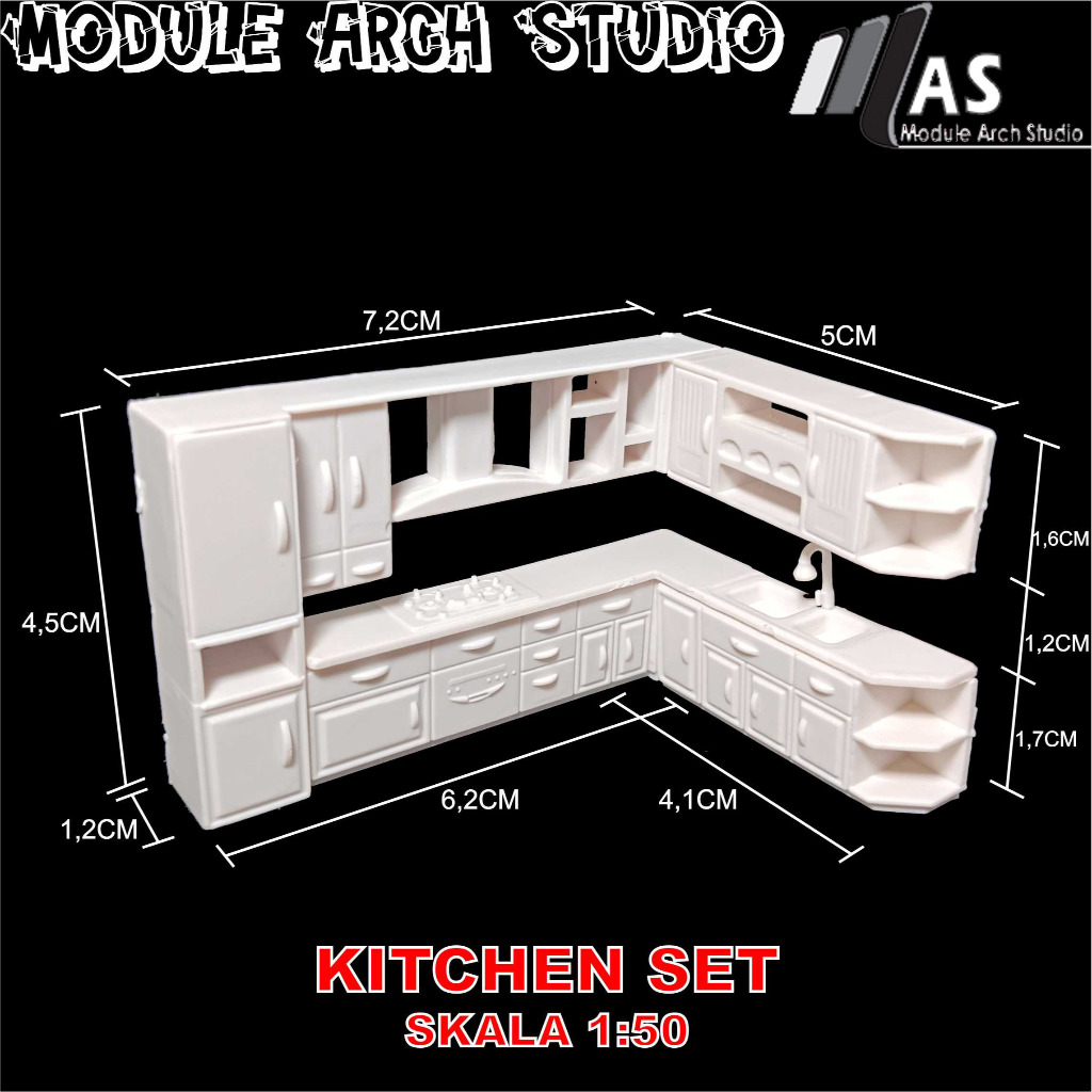 Jual Miniatur Kitchen Set 1:50 - Maket Kitchen Set | Shopee Indonesia