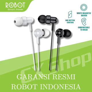 Headset Robot RE20 Oblique In-Ear Deep Bass Ultra Light Wired Earphone